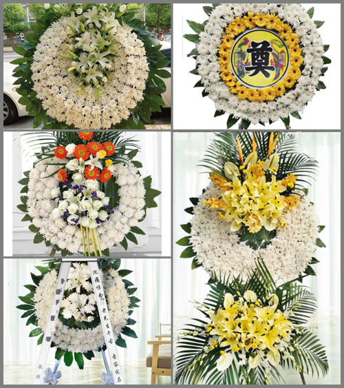 浙江省丽水松阳县安民乡安岱后村花圈速递